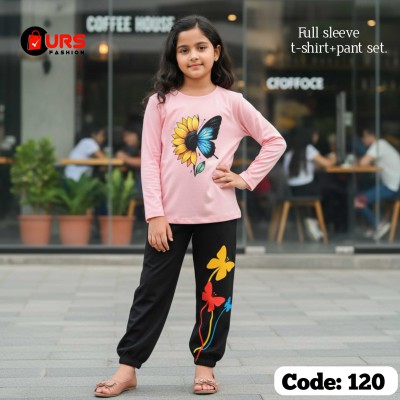 butterfly design-full-sleeve-t-shirt-pant-set-