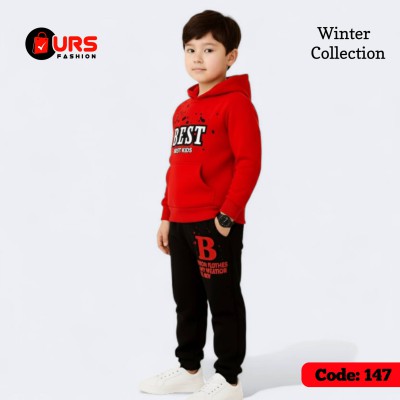 Red Colour  best Stylish Hoodie Set .