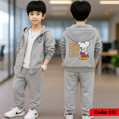 Grey Colour zipar  Stylish Hoodie set .
