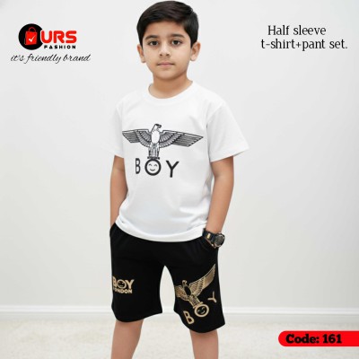 Boy Summer premium quality t-shirt 3 quarter pant set.
