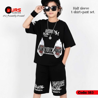 Boy Summer premium quality t-shirt 3 quarter pant set.