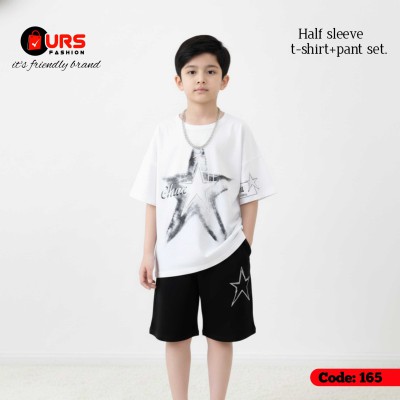 Boy Summer premium quality t-shirt 3 quarter pant set.
