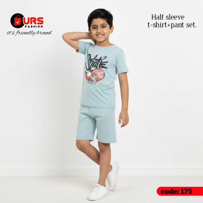 Boy Summer premium quality t-shirt 3 quarter pant set.