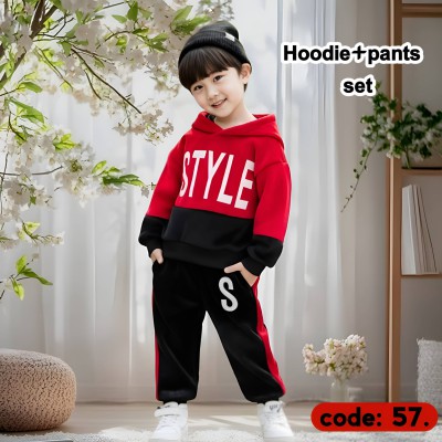 Girls & Boy fashionable Hoodie pant Set.