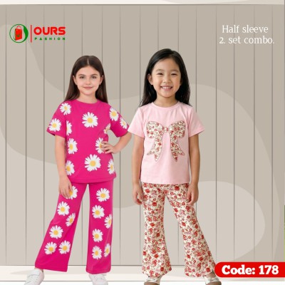 Girls premium quality Fashionable T-shirt plazu 2 set Combo .