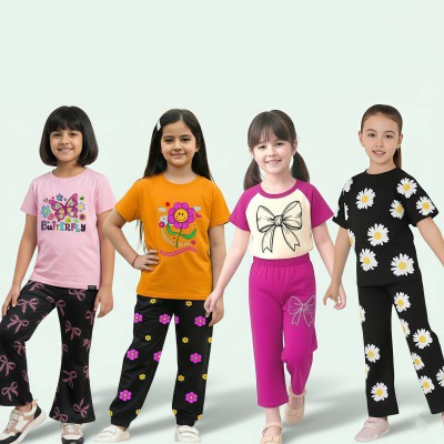 half sleeve t-shirt pant 4-set combo