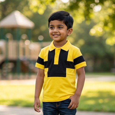 (P-K Cotton) Summer premium quality Boy Single Polo-shirt.