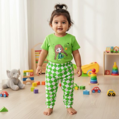 Half sleeve T-shirt & Pant Set Rani Design .