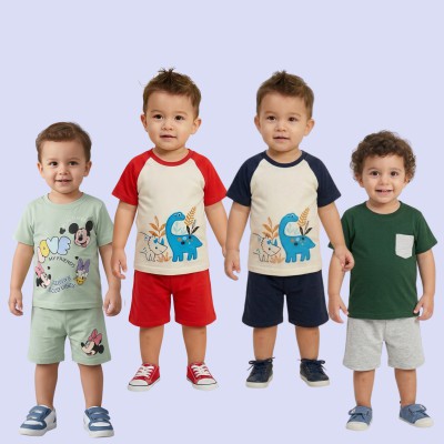 Kid"s T-shirt & Half Pant 4- Set Combo