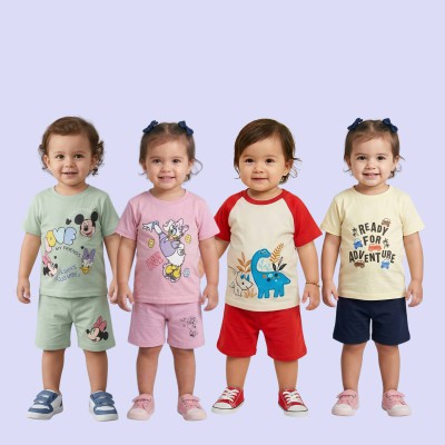 Kid"s T-shirt & Half Pant 4- Set Combo