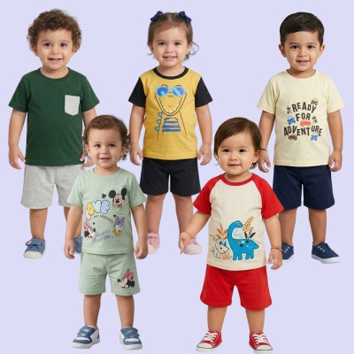 Kid"s T-shirt & Half Pant 5- Set Combo