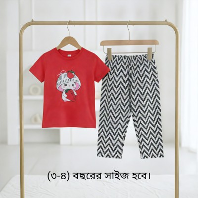 💥Girls premium quality Fashionable T-shirt Pant Set.