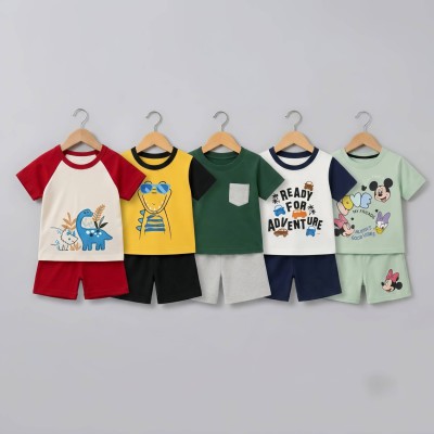 Kid"s T-shirt & Half Pant 5- Set Combo