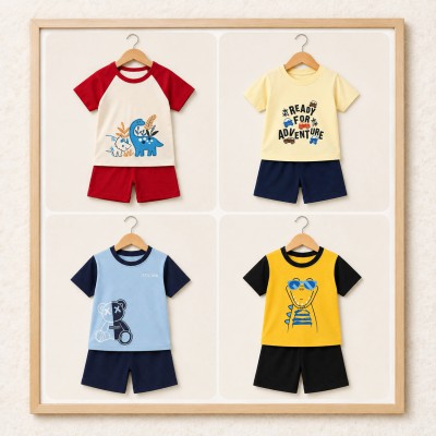 Kid"s T-shirt & Half Pant 4- Set Combo.( FREE DELIVERY )
