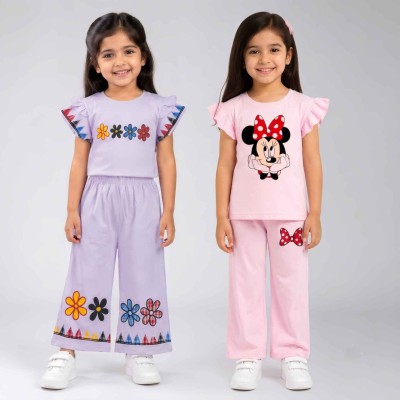 t-shirt Palazzo pant 2 set combo
