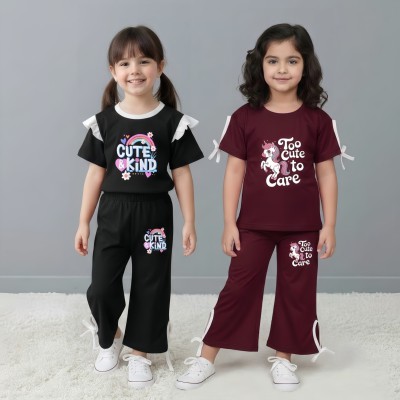 t-shirt Palazzo pant 2 set combo