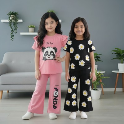 t-shirt Palazzo pant 2 set combo
