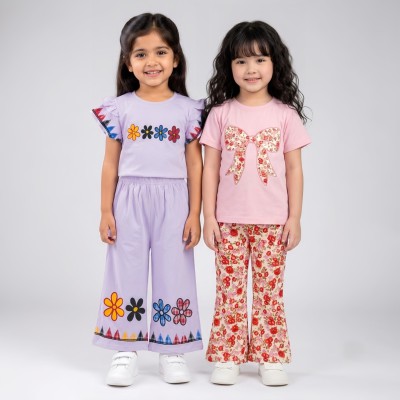 Girls t-shirt Palazzo pant 2 set combo