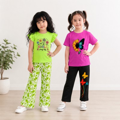 Girls t-shirt Palazzo pant 2 set combo
